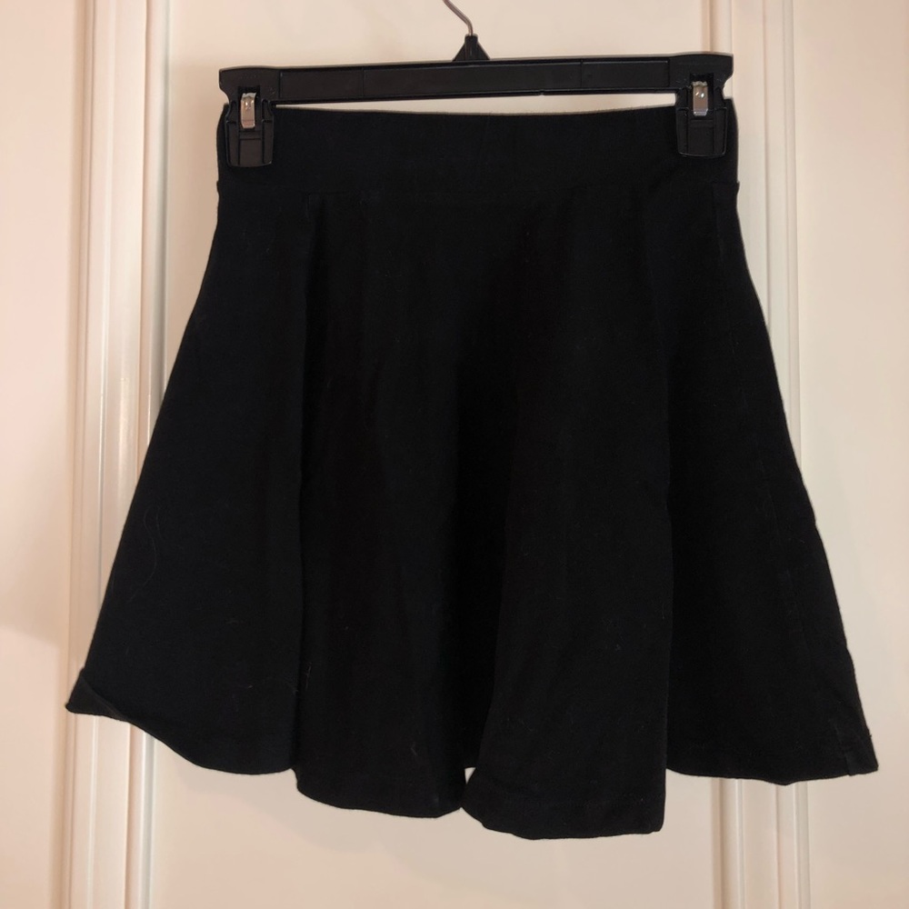 Black Mini Skater Skirt